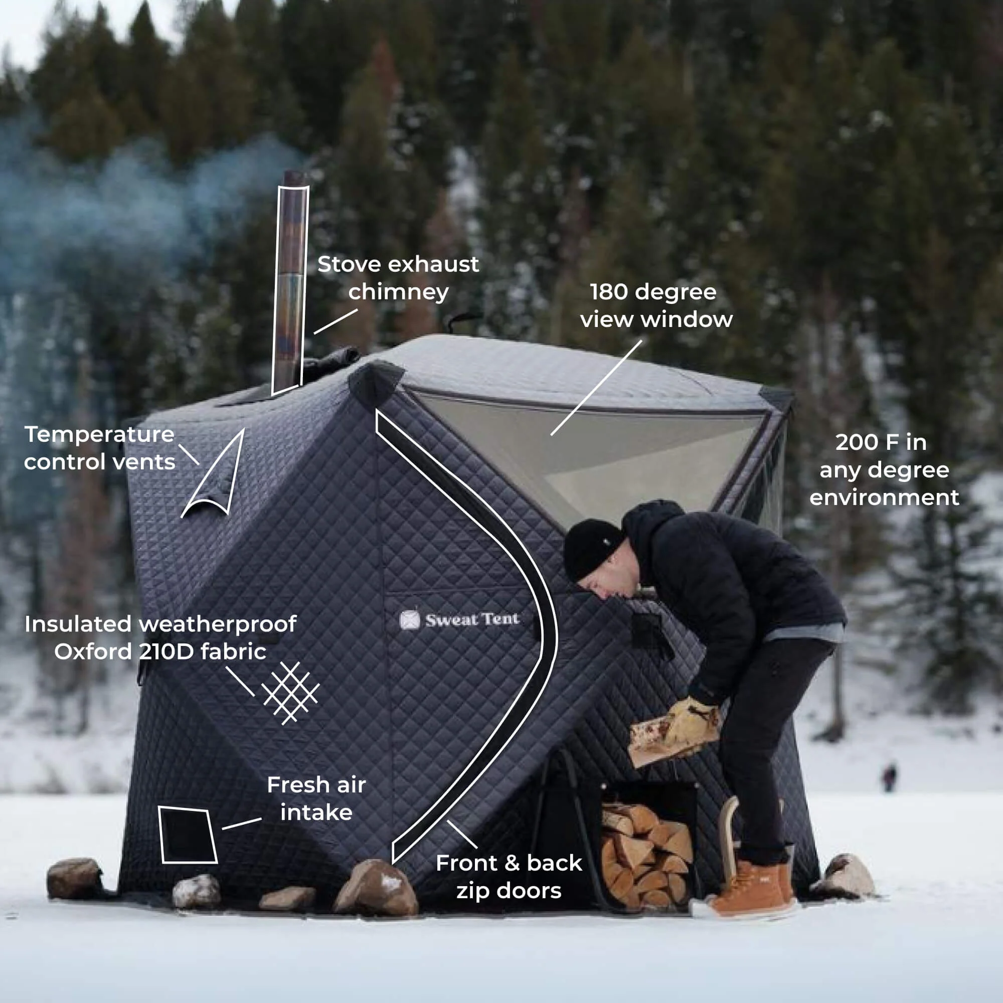 Sweat Tent Portable Outdoor Sauna - Image 6
