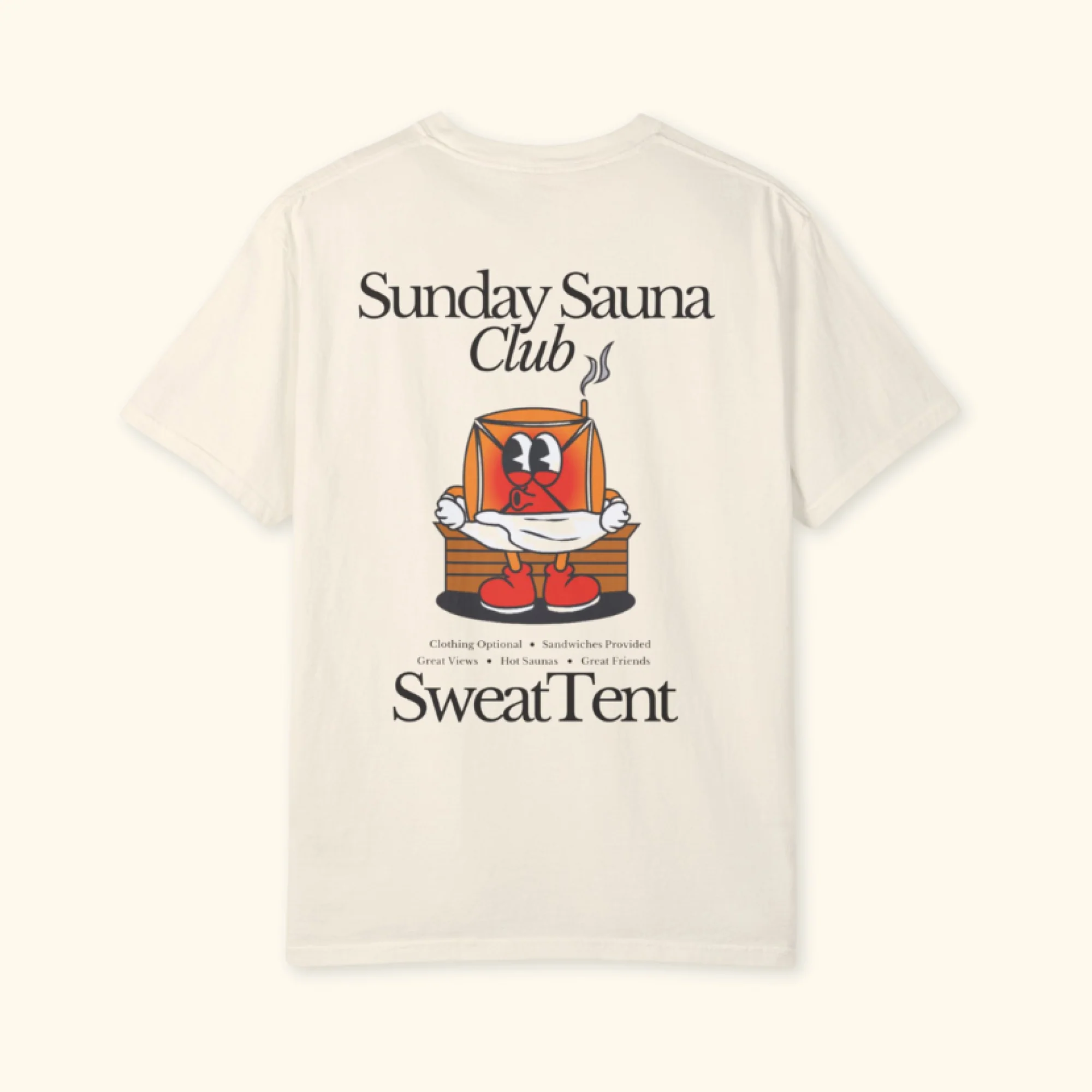 Unisex Sunday Sauna Club T-Shirt - Image 4