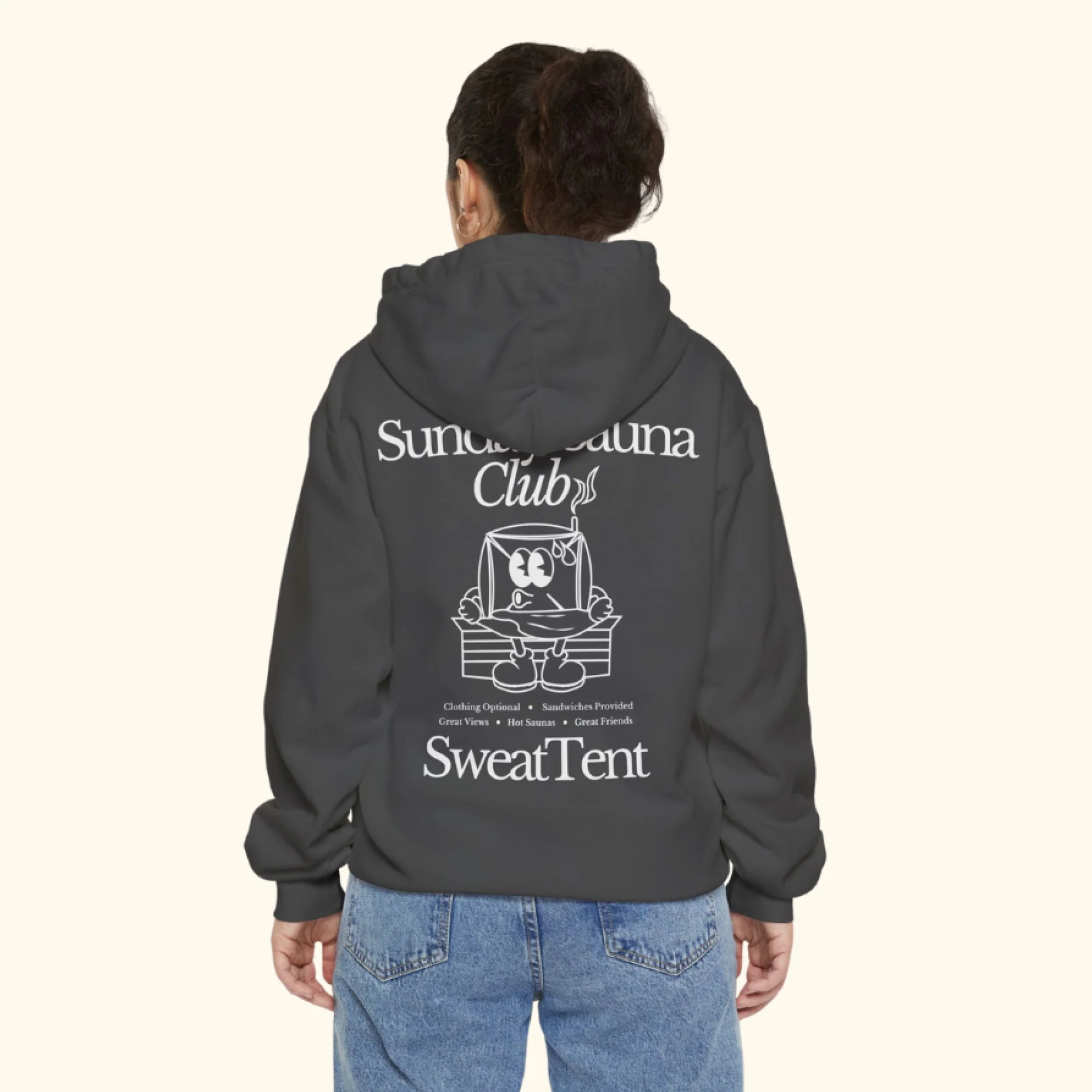 Unisex Sunday Sauna Club Hoodie - Image 4